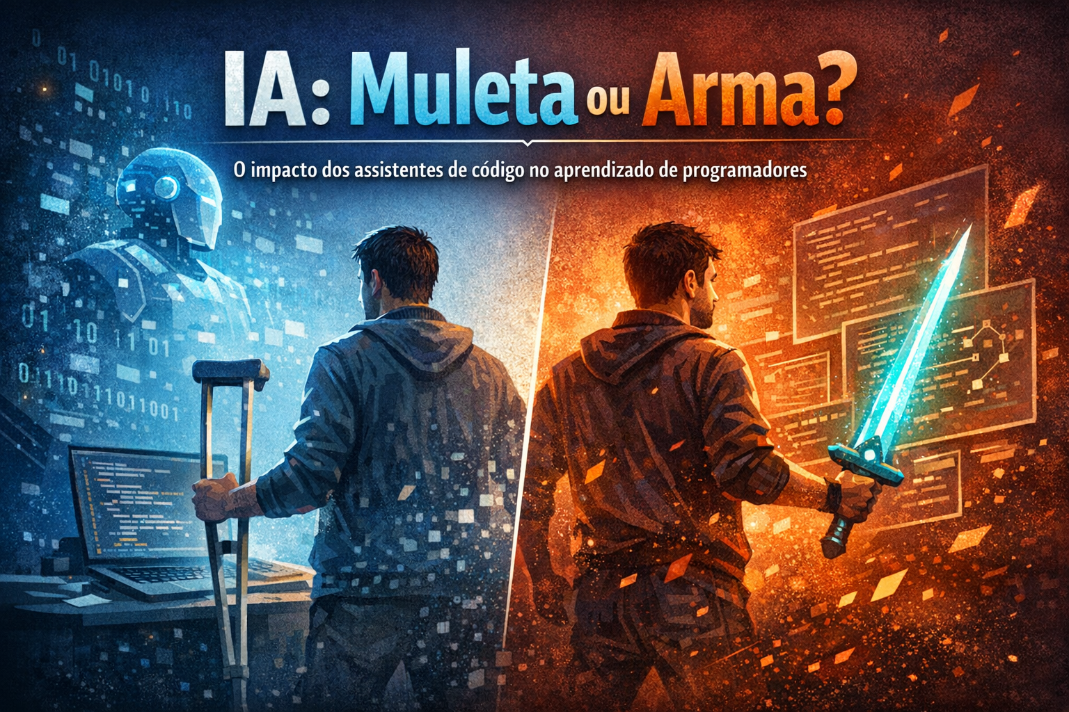 IA: muleta ou arma? O impacto dos assistentes de código no aprendizado de programadores